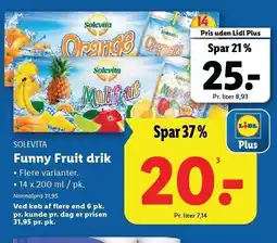 Lidl Funny Fruit drik tilbud