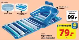 Lidl Soppebassin eller strandstol tilbud