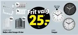 Lidl Bøjler eller Knage til dør eller Vægur tilbud