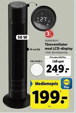 Lidl Tårnventilator med LCD-display tilbud