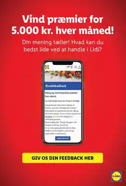 Lidl GIV OS DIN FEEDBACK HER tilbud