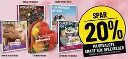 Løvbjerg SPAR 20% PÅ UDVALGTE SMART BOX OPLEVELSER tilbud
