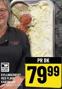 Løvbjerg KYLLINGEBRYST MED FLØDEKARTOFLER tilbud