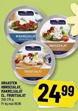 Løvbjerg GRAASTEN HØNSESALAT, MAKRELSALAT EL. FRUGTSALAT tilbud