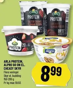 Løvbjerg ARLA PROTEIN, ALPRO GO ON EL. CHEASY SKYR tilbud