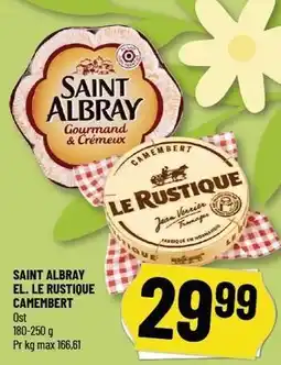 Løvbjerg SAINT ALBRAY EL. LE RUSTIQUE CAMEMBERT tilbud