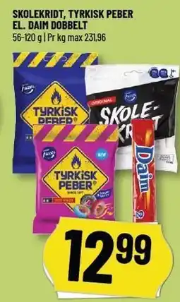 Løvbjerg SKOLEKRIDT, TYRKISK PEBER EL. DAIM DOBBELT tilbud