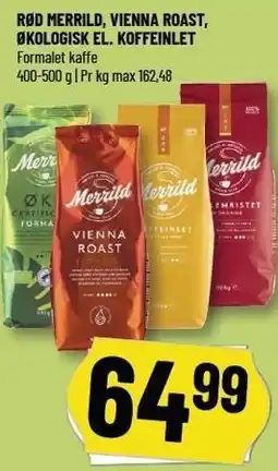 Løvbjerg RØD MERRILD, VIENNA ROAST, ØKOLOGISK EL. KOFFEINLET tilbud