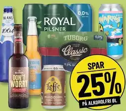 Løvbjerg SPAR 25% PÅ ALKOHOLFRI ØL tilbud
