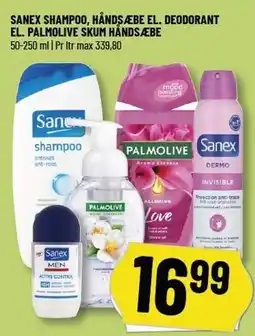 Løvbjerg SANEX SHAMPOO, HÅNDSÆBE EL. DEODORANT EL. PALMOLIVE SKUM HÅNDSÆBE tilbud