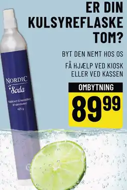 Løvbjerg ER DIN KULSYREFLASKE TOM? tilbud