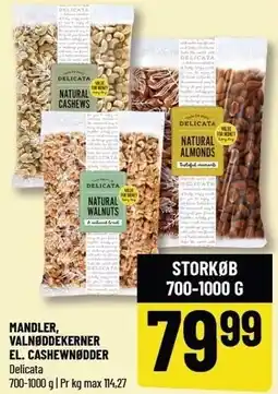 Løvbjerg MANDLER, VALNØDDEKERNER EL. CASHEWNØDDER tilbud