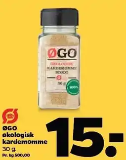 Netto ØGO økologiske kardemomme tilbud