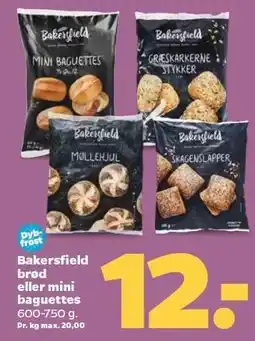 Netto Bakersfield brød eller mini baguettes tilbud