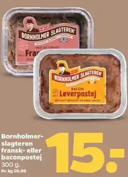 Netto Bornholmderslagteren fransk- eller baconpostej tilbud
