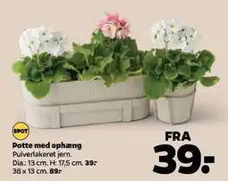 Netto Potte med ophæng tilbud