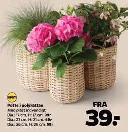 Netto Potte i polyrattan tilbud