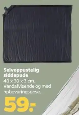 Netto Selvoppusteligt siddepude tilbud