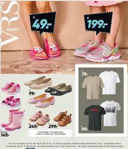 Bilka Unicorn slippers, Sko, Sandaler, Sneakers, Gummistøvler, Ballerina, T-shirts tilbud