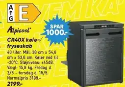 Bilka Alpicool CR40X køle-/fryseskab tilbud