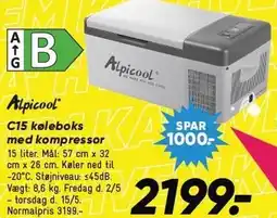 Bilka Alpicool C15 køleboks med kompressor tilbud