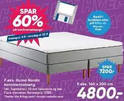Bilka SPAR 60% på kontinentalsenge tilbud