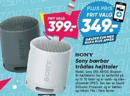 Bilka Sony bærbar trådløs højttaler tilbud