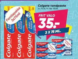 Bilka Colgate tandpasta tilbud