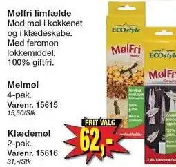 Harald Nyborg Mølfri limfælde, Melmøl eller Klædemøl tilbud
