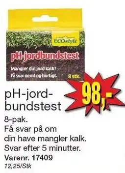 Harald Nyborg pH-jord-bundstest tilbud