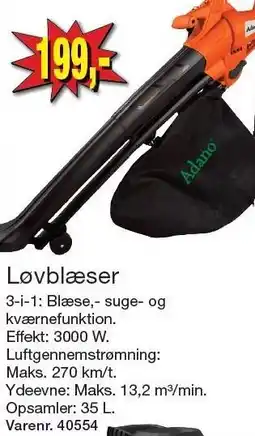 Harald Nyborg Adano Løvblæser tilbud