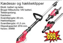 Harald Nyborg MITSUTOMO Kædesav og hækkeklipper tilbud