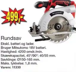Harald Nyborg MITSUTOMO Rundsav tilbud