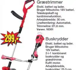 Harald Nyborg MITSUTOMO Græstrimmer tilbud