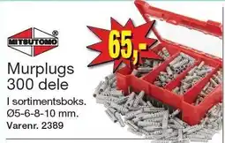 Harald Nyborg MITSUTOMO Murplugs 300 dele tilbud