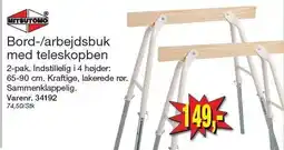 Harald Nyborg MITSUTOMO Bord-/arbejdsbuk med teleskopben tilbud