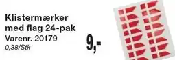 Harald Nyborg Klistermærker med flag 24-pak tilbud