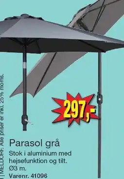 Harald Nyborg Parasol grå tilbud