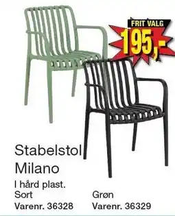 Harald Nyborg Stabelstol Milano tilbud