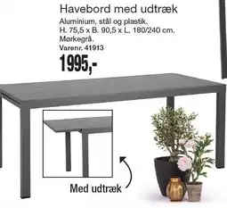 Harald Nyborg Havebord med udtræk tilbud