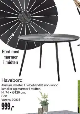 Harald Nyborg Havebord tilbud