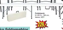 Harald Nyborg Foldebænk tilbud