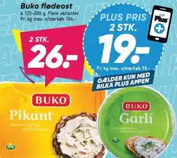 Bilka Buko flødeost - 2 STK tilbud