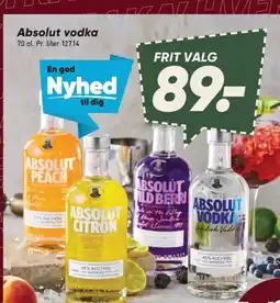 Bilka Absolut vodka tilbud