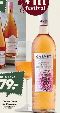 Bilka Calvet Cotes de Provence tilbud