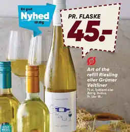 Bilka Art of the refill Riesling eller Grümer Veltliner tilbud