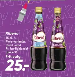 Bilka Ribena tilbud