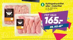 Bilka Kyllingeinderfilet eller -inderfilet tilbud