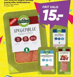 Bilka Den Grønne Slagter pålæg, tilbud