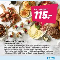 Bilka Klassisk brunch tilbud